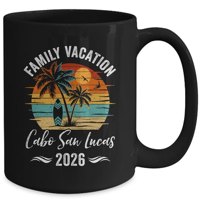 Family Vacation 2026 Vintage Cabo San Lucas Summer Matching Trip Mug | siriusteestore