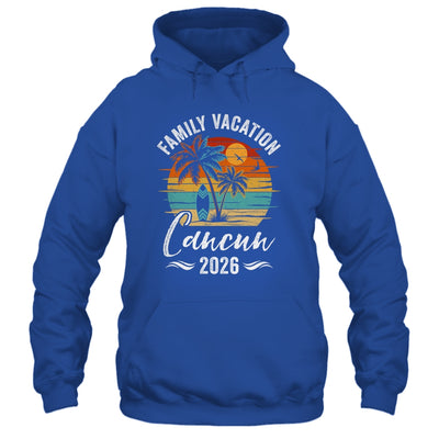 Family Vacation 2026 Vintage Cancun Summer Matching Trip Shirt & Tank Top | siriusteestore