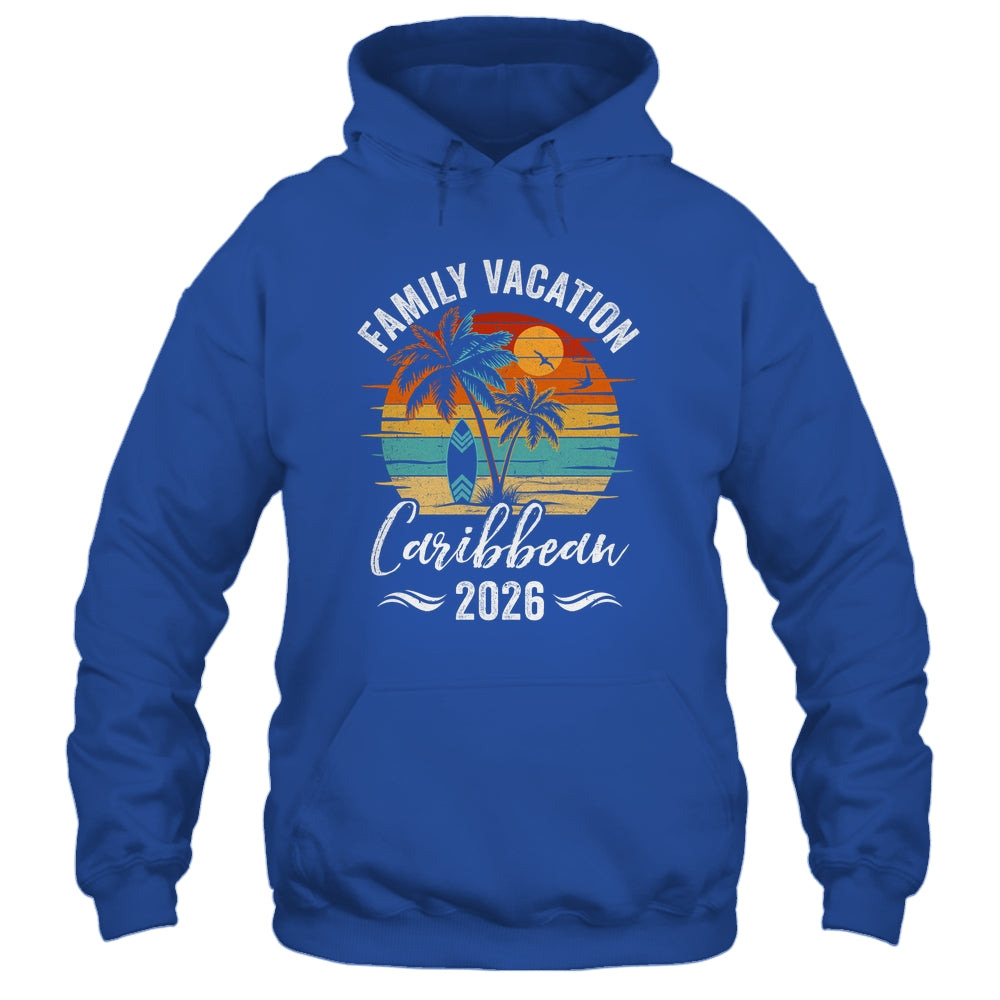 Family Vacation 2026 Vintage Caribbean Summer Matching Trip Shirt & Tank Top | siriusteestore