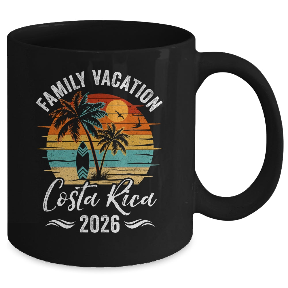 Family Vacation 2026 Vintage Costa Rica Summer Matching Trip Mug | siriusteestore