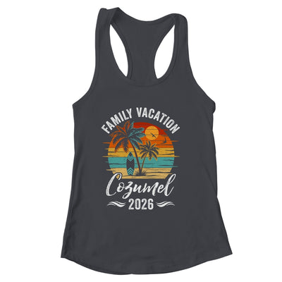 Family Vacation 2026 Vintage Cozumel Summer Matching Trip Shirt & Tank Top | siriusteestore