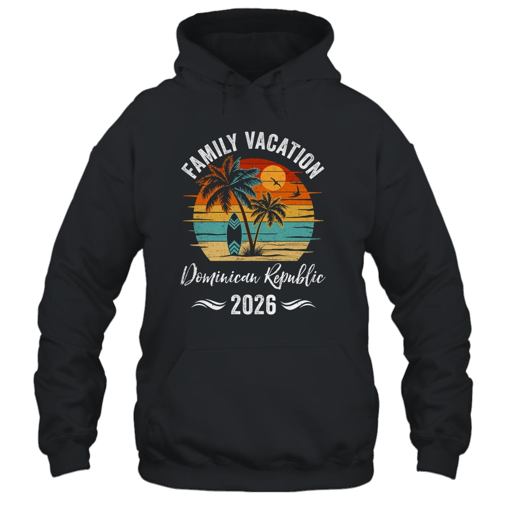 Family Vacation 2026 Vintage Dominican Republic Summer Matching Trip Shirt & Tank Top | siriusteestore