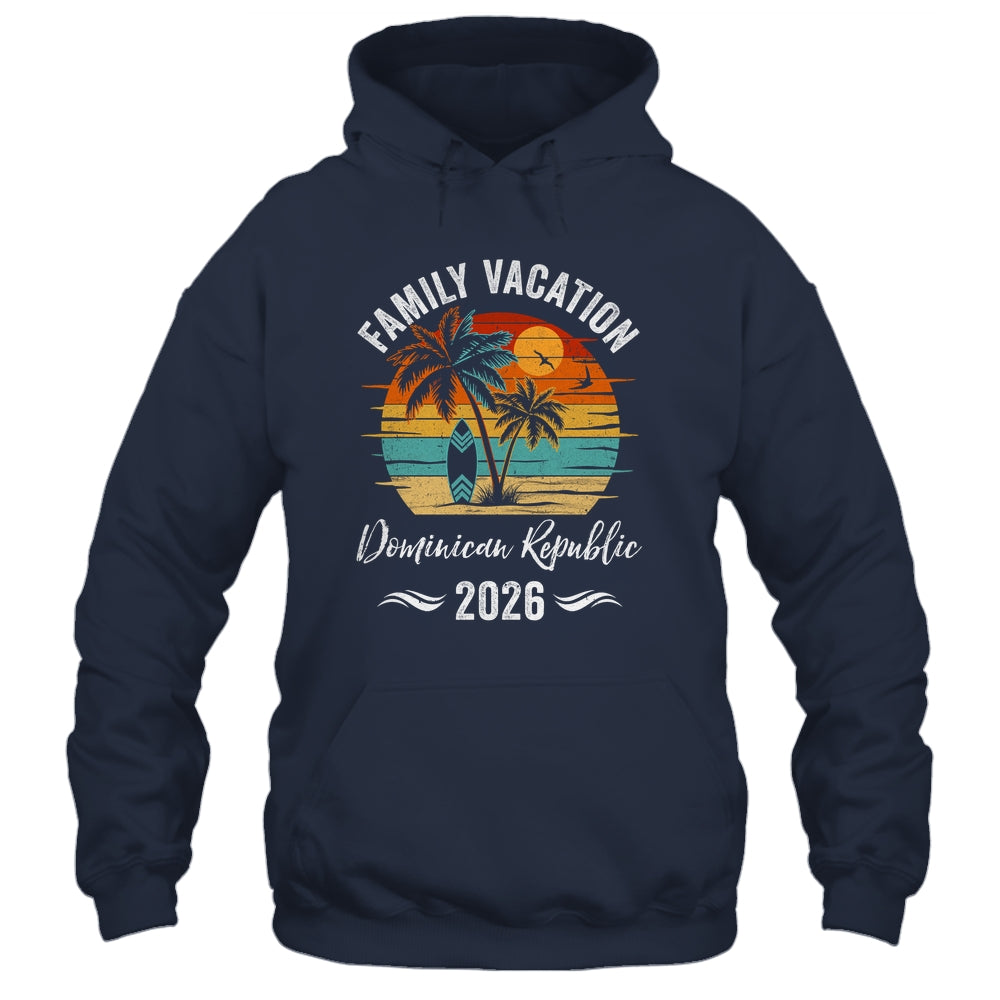Family Vacation 2026 Vintage Dominican Republic Summer Matching Trip Shirt & Tank Top | siriusteestore