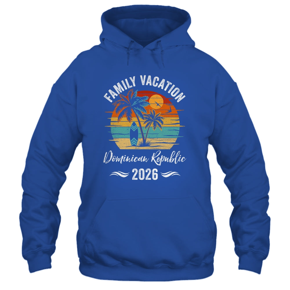 Family Vacation 2026 Vintage Dominican Republic Summer Matching Trip Shirt & Tank Top | siriusteestore