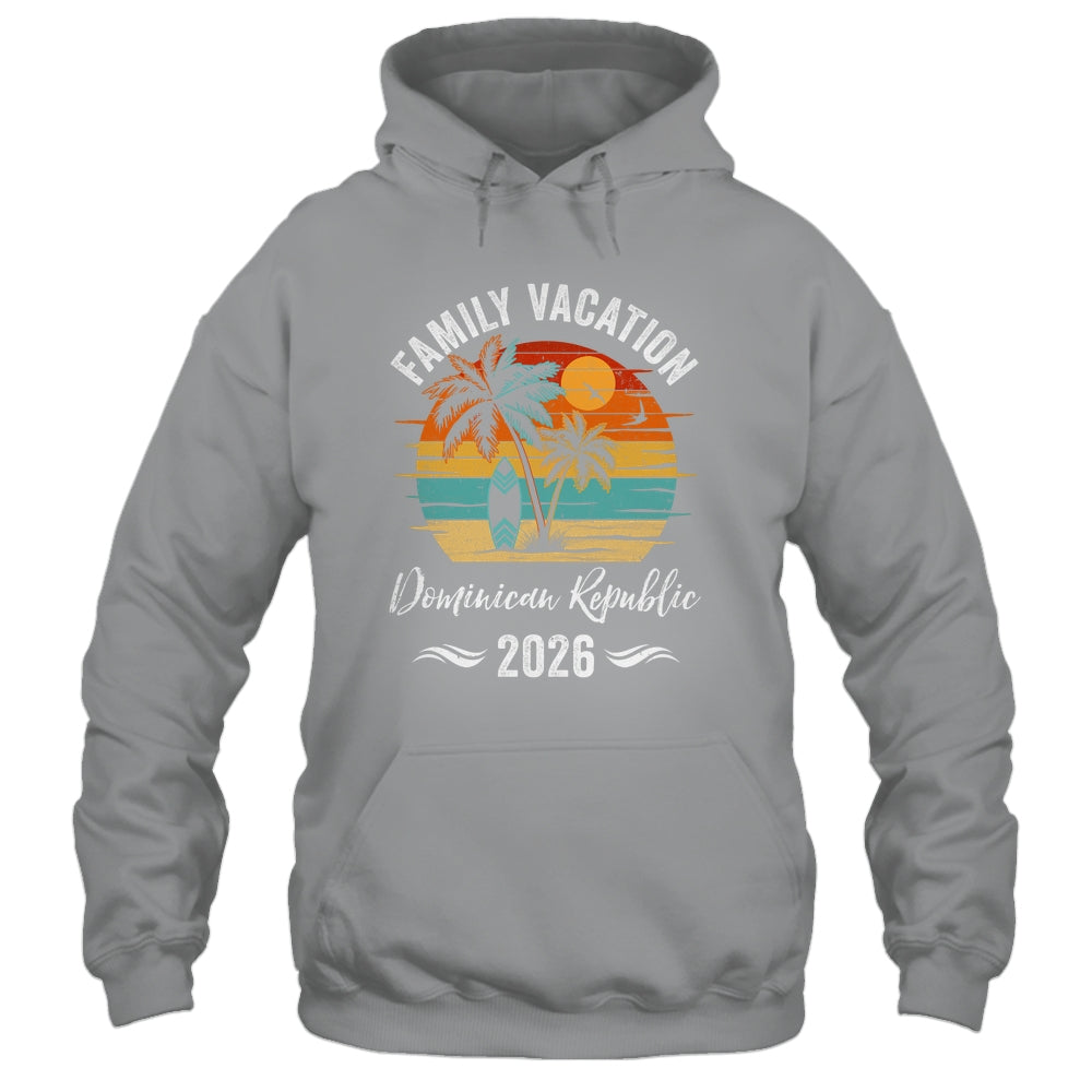 Family Vacation 2026 Vintage Dominican Republic Summer Matching Trip Shirt & Tank Top | siriusteestore