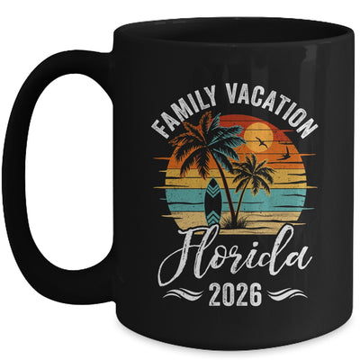 Family Vacation 2026 Vintage Florida Summer Matching Trip Mug | siriusteestore