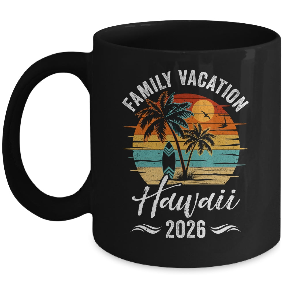 Family Vacation 2026 Vintage Hawaii Summer Matching Trip Mug | siriusteestore