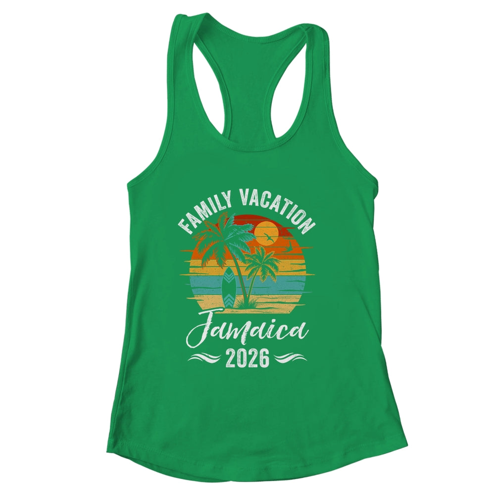 Family Vacation 2026 Vintage Jamaica Summer Matching Trip Shirt & Tank Top | siriusteestore