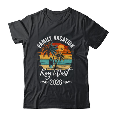 Family Vacation 2026 Vintage Key West Summer Matching Trip Shirt & Tank Top | siriusteestore