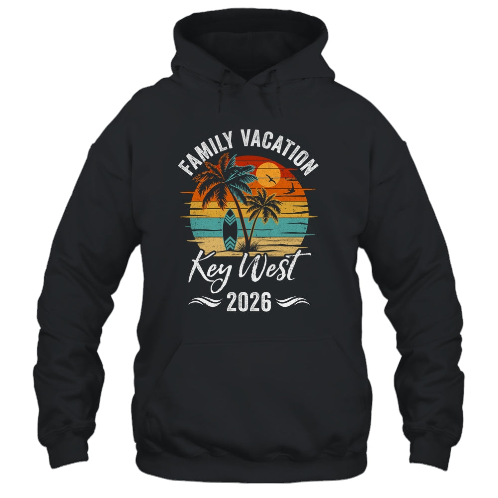 Family Vacation 2026 Vintage Key West Summer Matching Trip Shirt & Tank Top | siriusteestore