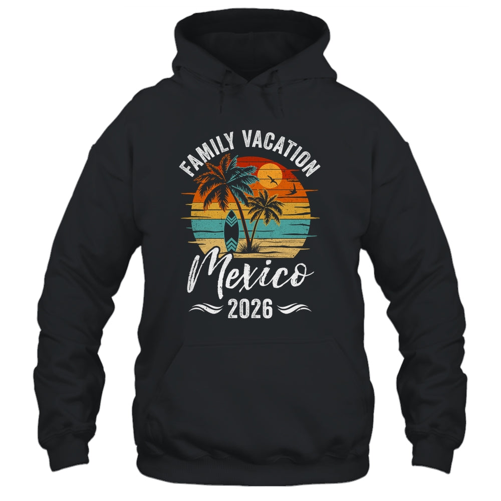 Family Vacation 2026 Vintage Mexico Summer Matching Trip Shirt & Tank Top | siriusteestore