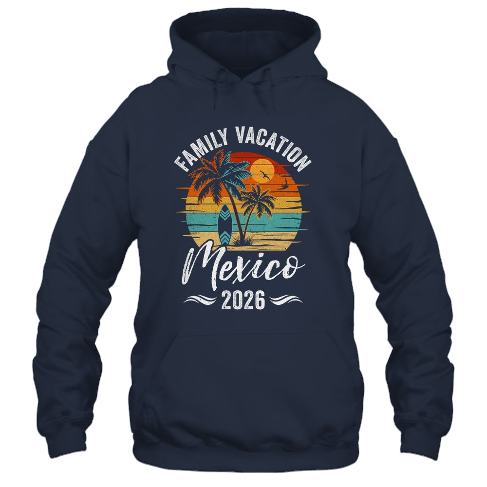Family Vacation 2026 Vintage Mexico Summer Matching Trip Shirt & Tank Top | siriusteestore