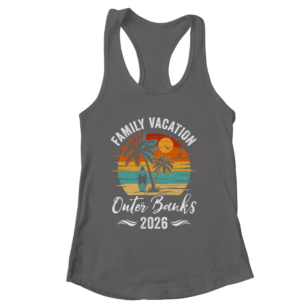 Family Vacation 2026 Vintage Outer Banks Summer Matching Trip Shirt & Tank Top | siriusteestore