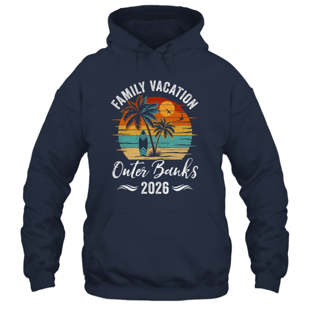 Family Vacation 2026 Vintage Outer Banks Summer Matching Trip Shirt & Tank Top | siriusteestore