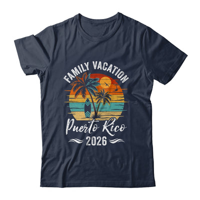 Family Vacation 2026 Vintage Puerto Rico Summer Matching Trip Shirt & Tank Top | siriusteestore