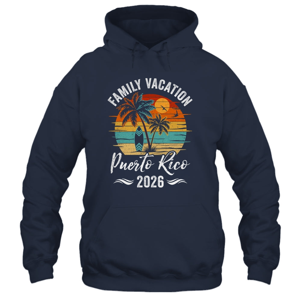 Family Vacation 2026 Vintage Puerto Rico Summer Matching Trip Shirt & Tank Top | siriusteestore