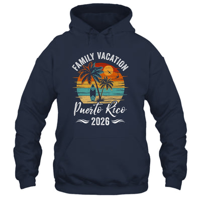 Family Vacation 2026 Vintage Puerto Rico Summer Matching Trip Shirt & Tank Top | siriusteestore