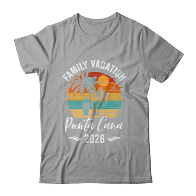 Family Vacation 2026 Vintage Punta Cana Summer Matching Trip Shirt & Tank Top | siriusteestore