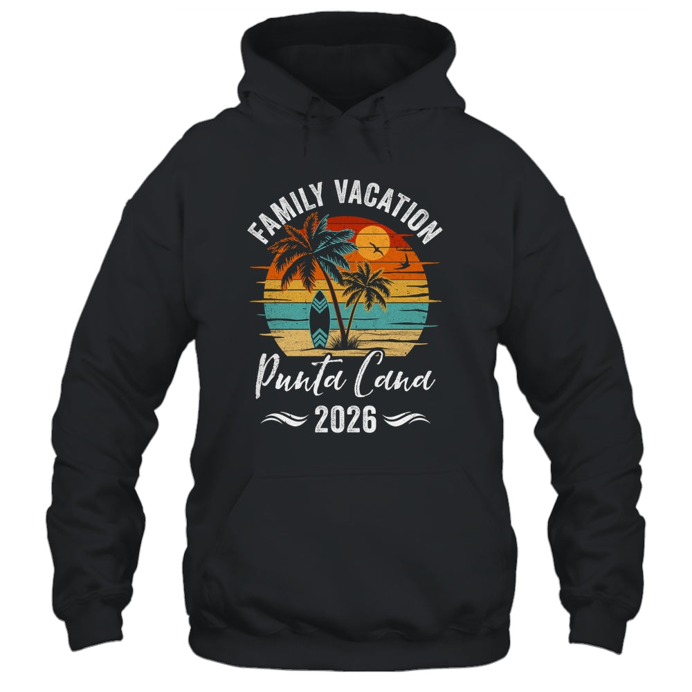 Family Vacation 2026 Vintage Punta Cana Summer Matching Trip Shirt & Tank Top | siriusteestore