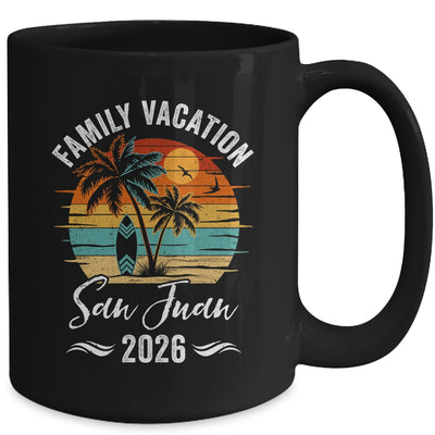 Family Vacation 2026 Vintage San Juan Summer Matching Trip Mug | siriusteestore