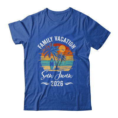 Family Vacation 2026 Vintage San Juan Summer Matching Trip Shirt & Tank Top | siriusteestore
