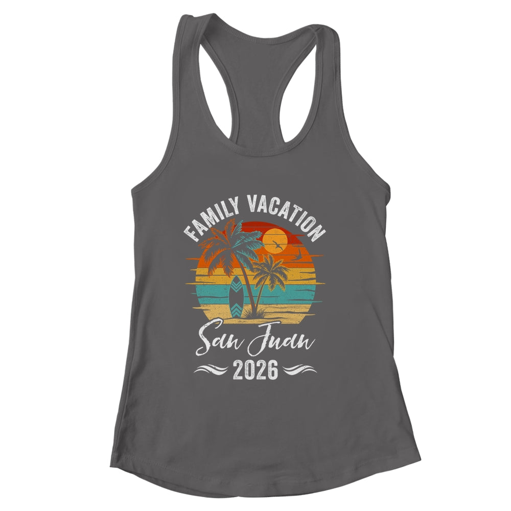Family Vacation 2026 Vintage San Juan Summer Matching Trip Shirt & Tank Top | siriusteestore