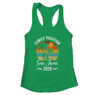 Family Vacation 2026 Vintage San Juan Summer Matching Trip Shirt & Tank Top | siriusteestore