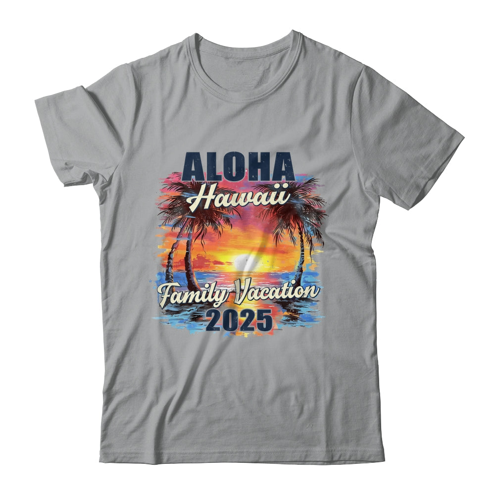 Family Vacation Aloha Hawaii 2025 Summer Trip Matching Shirt & Tank Top | siriusteestore