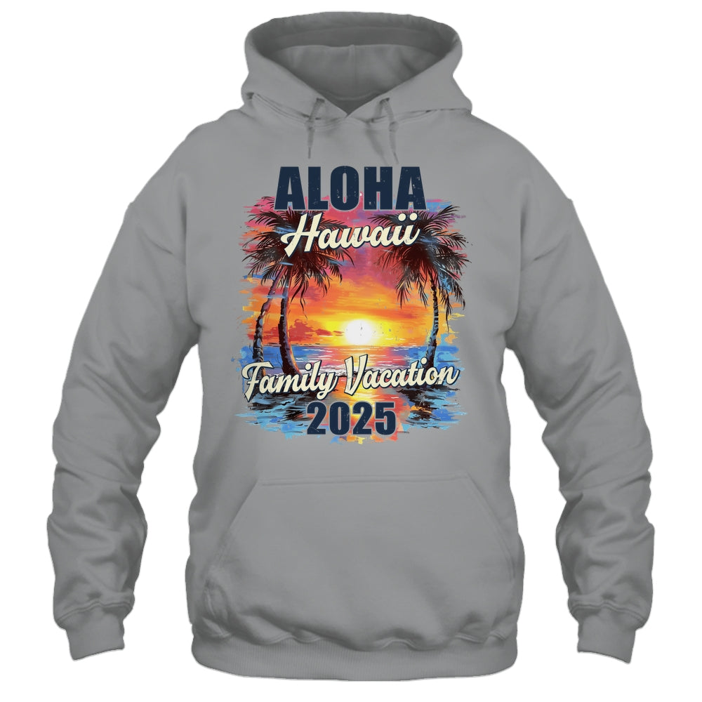 Family Vacation Aloha Hawaii 2025 Summer Trip Matching Shirt & Tank Top | siriusteestore