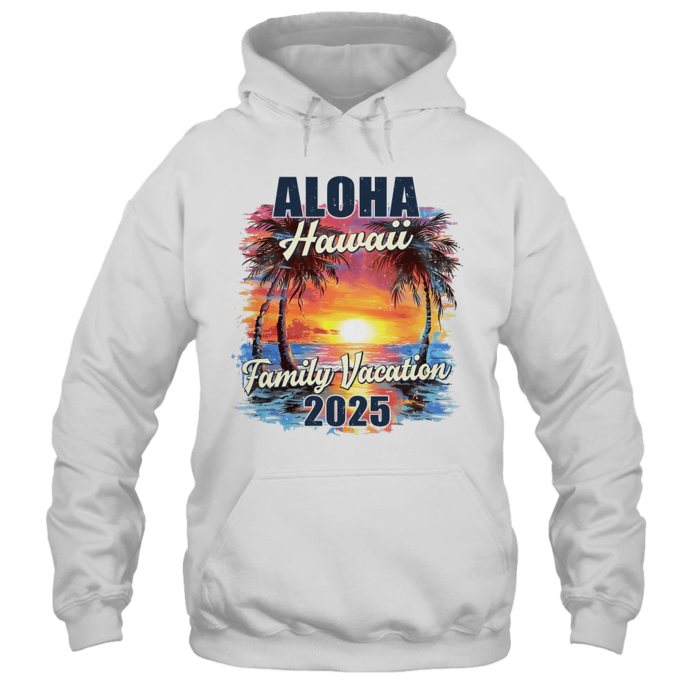 Family Vacation Aloha Hawaii 2025 Summer Trip Matching Shirt & Tank Top | siriusteestore