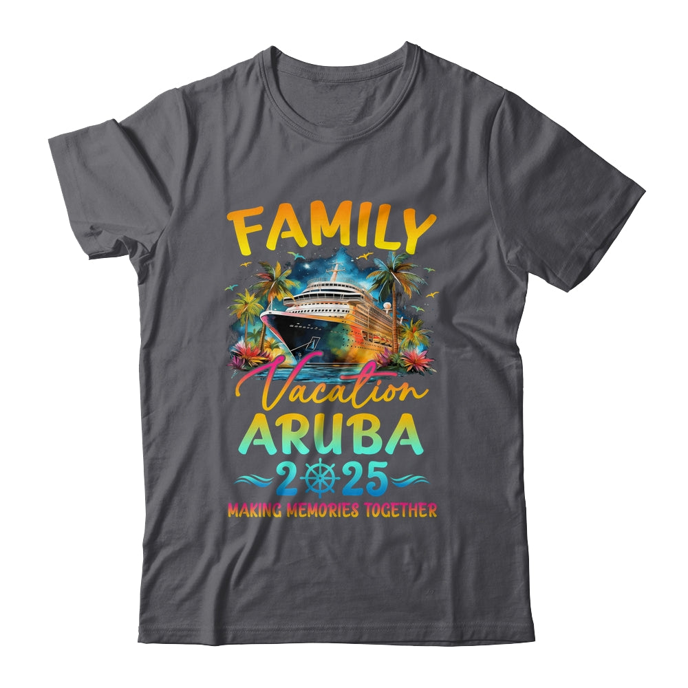 Family Vacation Aruba 2025 Matching Group Summer Shirt & Tank Top | siriusteestore
