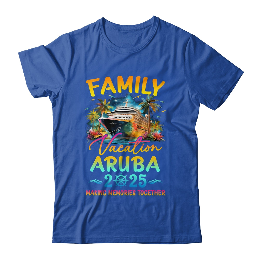 Family Vacation Aruba 2025 Matching Group Summer Shirt & Tank Top | siriusteestore