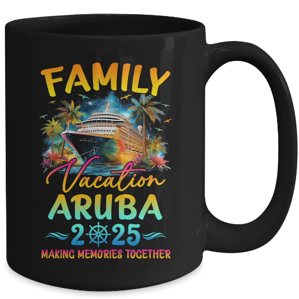 Family Vacation Aruba 2025 Matching Group Summer Mug | siriusteestore