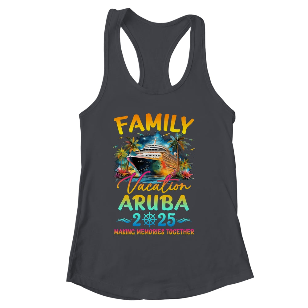 Family Vacation Aruba 2025 Matching Group Summer Shirt & Tank Top | siriusteestore