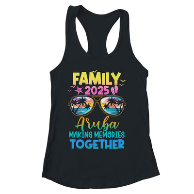 Family Vacation Aruba 2025 Summer Holiday Matching Shirt & Tank Top | siriusteestore