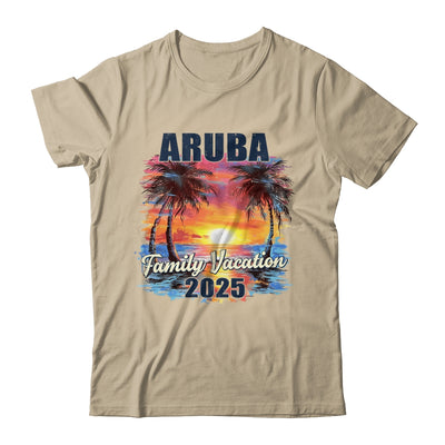 Family Vacation Aruba 2025 Summer Trip Matching Shirt & Tank Top | siriusteestore