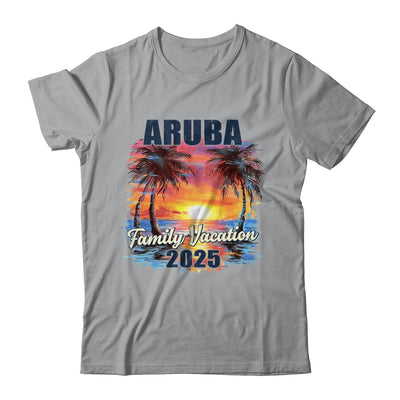 Family Vacation Aruba 2025 Summer Trip Matching Shirt & Tank Top | siriusteestore