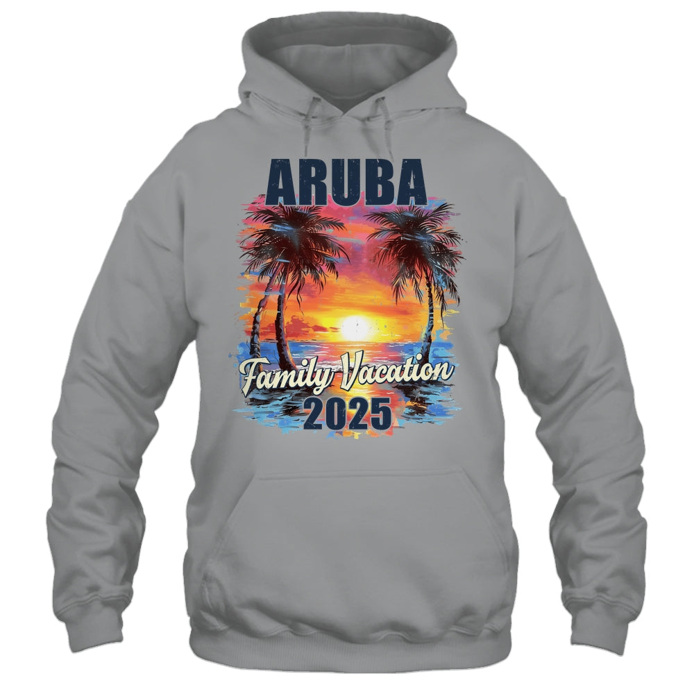 Family Vacation Aruba 2025 Summer Trip Matching Shirt & Tank Top | siriusteestore