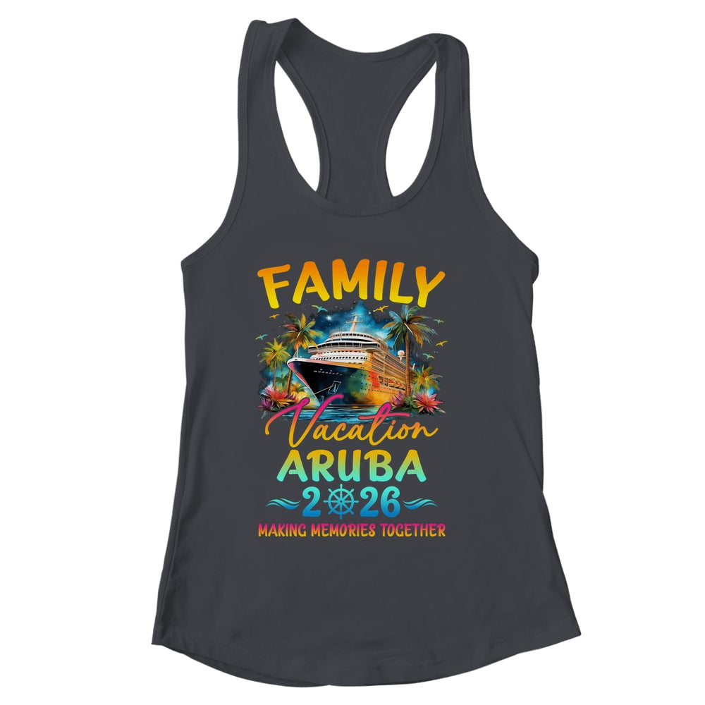 Family Vacation Aruba 2026 Matching Group Summer Shirt & Tank Top | siriusteestore