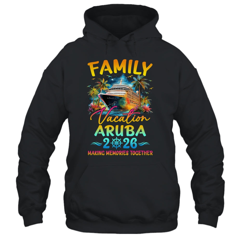 Family Vacation Aruba 2026 Matching Group Summer Shirt & Tank Top | siriusteestore