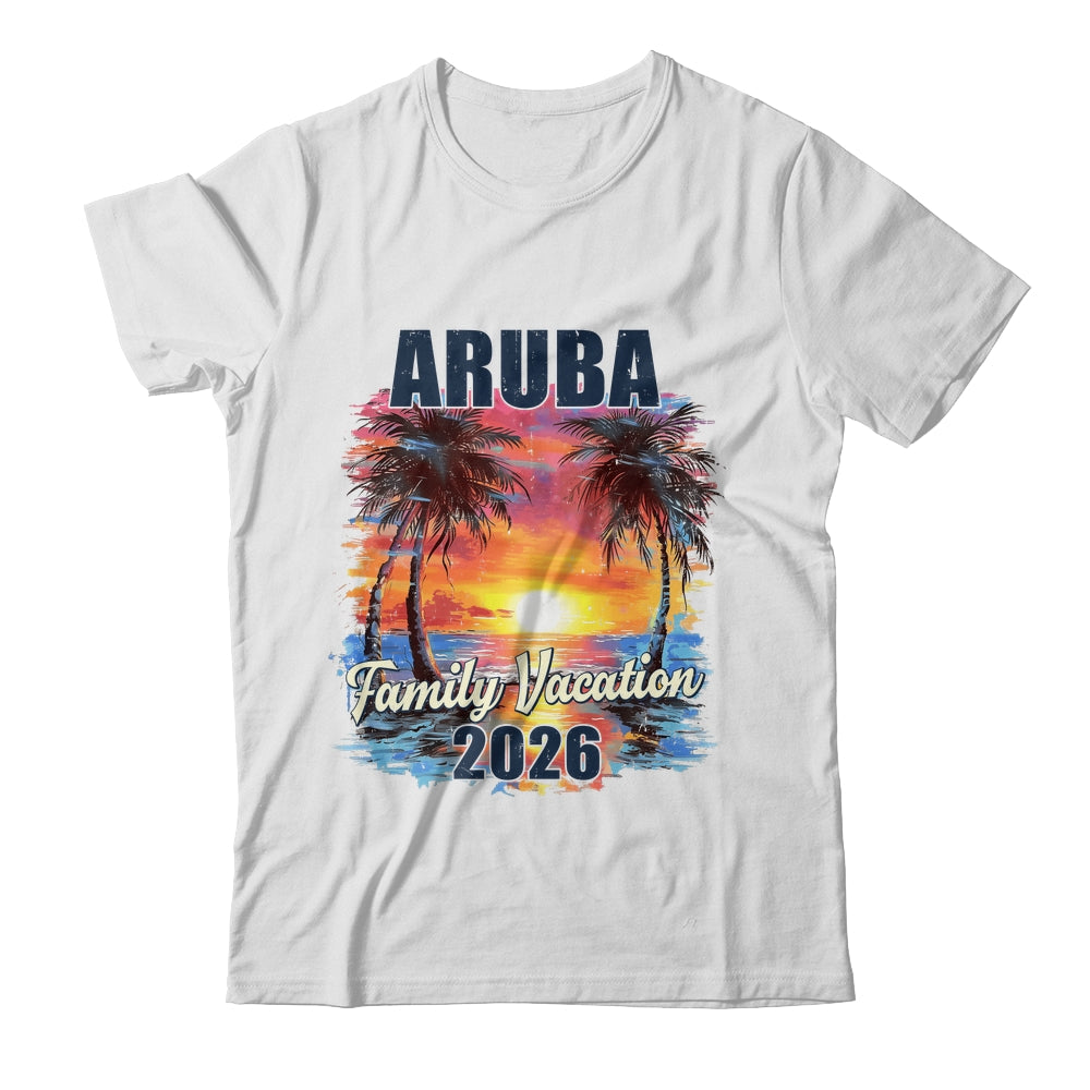 Family Vacation Aruba 2026 Summer Trip Matching Shirt & Tank Top | siriusteestore