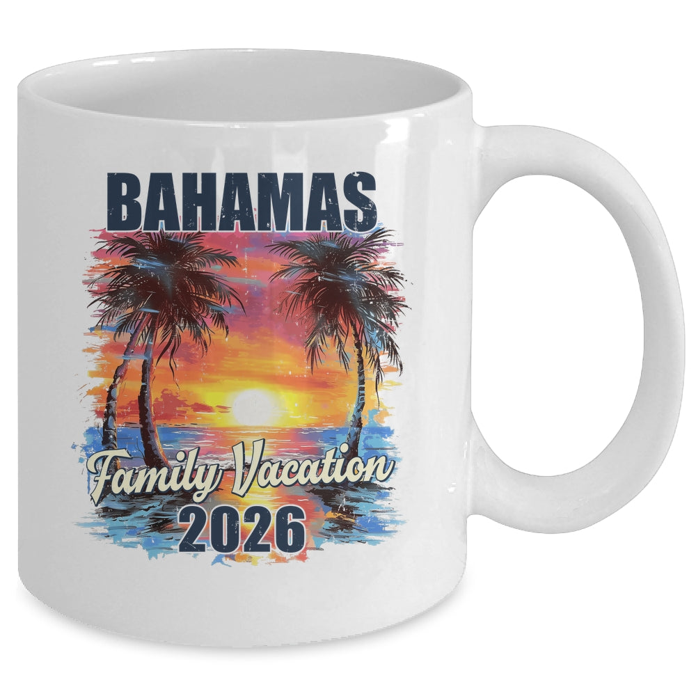 Family Vacation Bahamas 2026 Summer Trip Matching Mug | siriusteestore