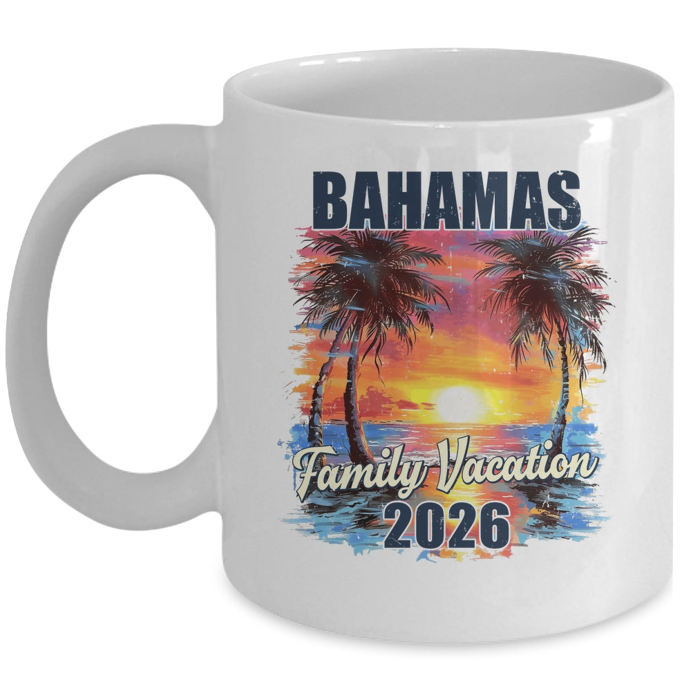 Family Vacation Bahamas 2026 Summer Trip Matching Mug | siriusteestore