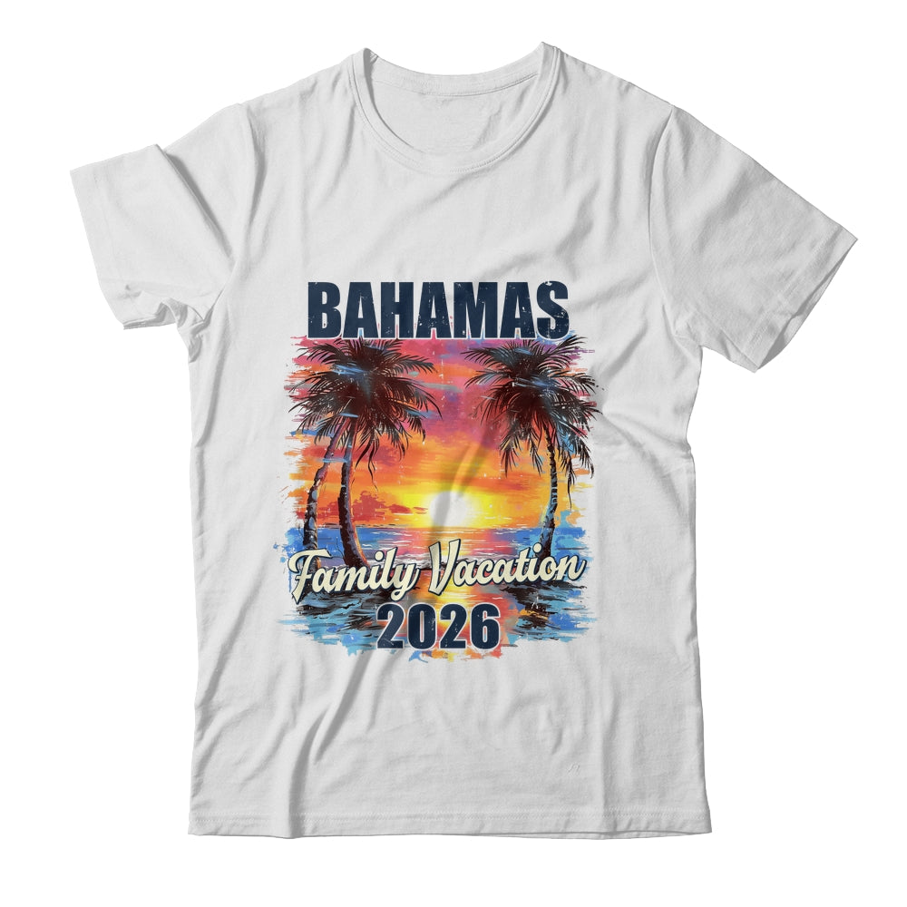 Family Vacation Bahamas 2026 Summer Trip Matching Shirt & Tank Top | siriusteestore