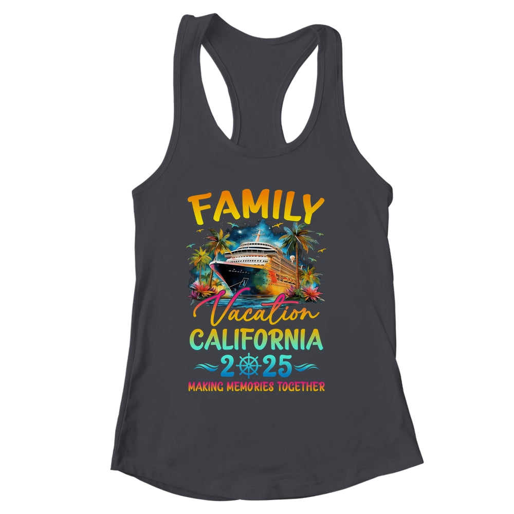 Family Vacation California 2025 Matching Group Summer Shirt & Tank Top | siriusteestore
