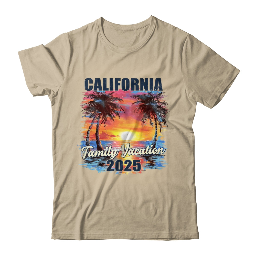 Family Vacation California 2025 Summer Trip Matching Shirt & Tank Top | siriusteestore