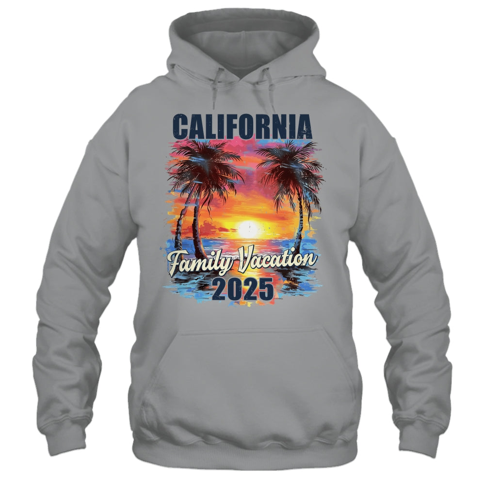 Family Vacation California 2025 Summer Trip Matching Shirt & Tank Top | siriusteestore