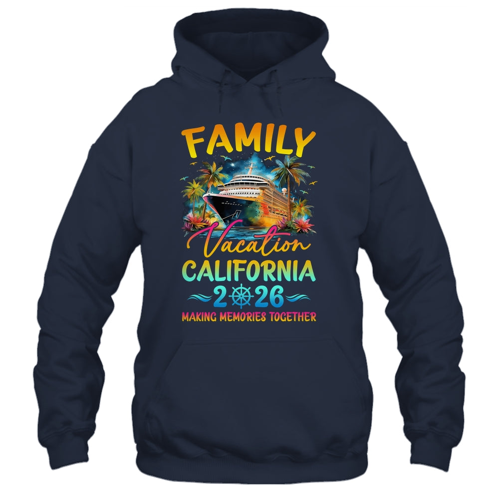 Family Vacation California 2026 Matching Group Summer Shirt & Tank Top | siriusteestore