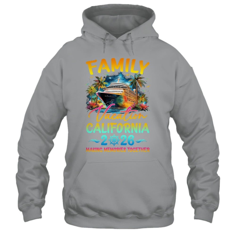 Family Vacation California 2026 Matching Group Summer Shirt & Tank Top | siriusteestore