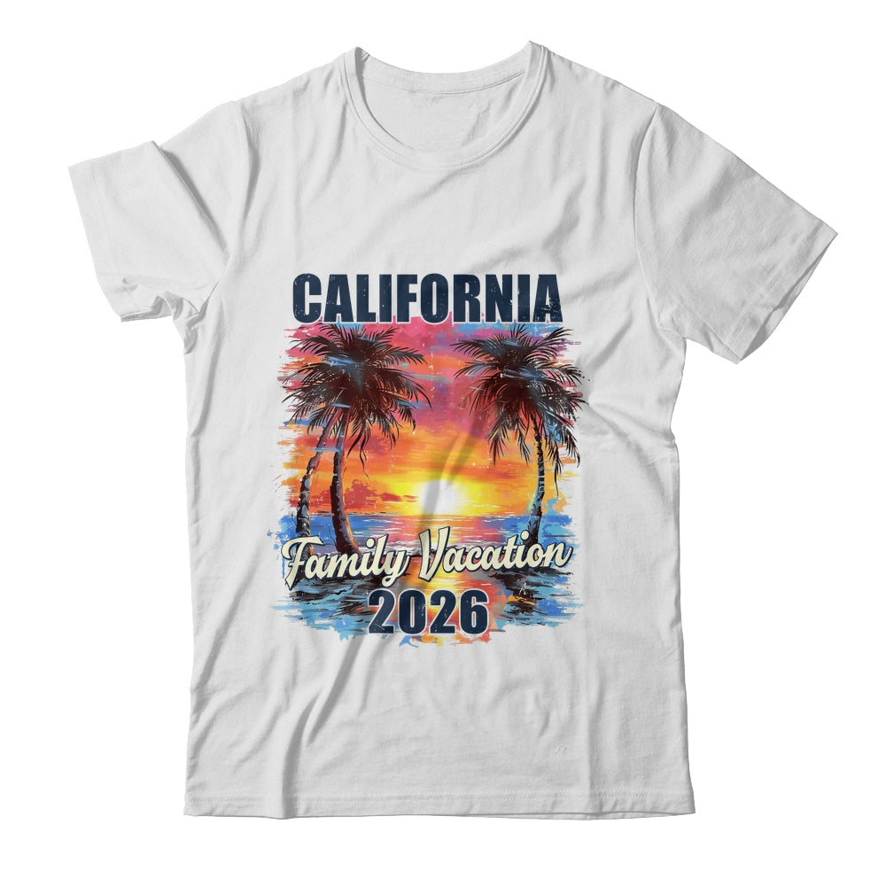 Family Vacation California 2026 Summer Trip Matching Shirt & Tank Top | siriusteestore